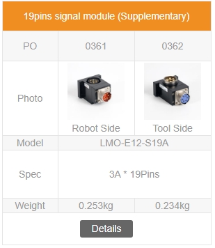 19 Pins Signal Module (Supplement)